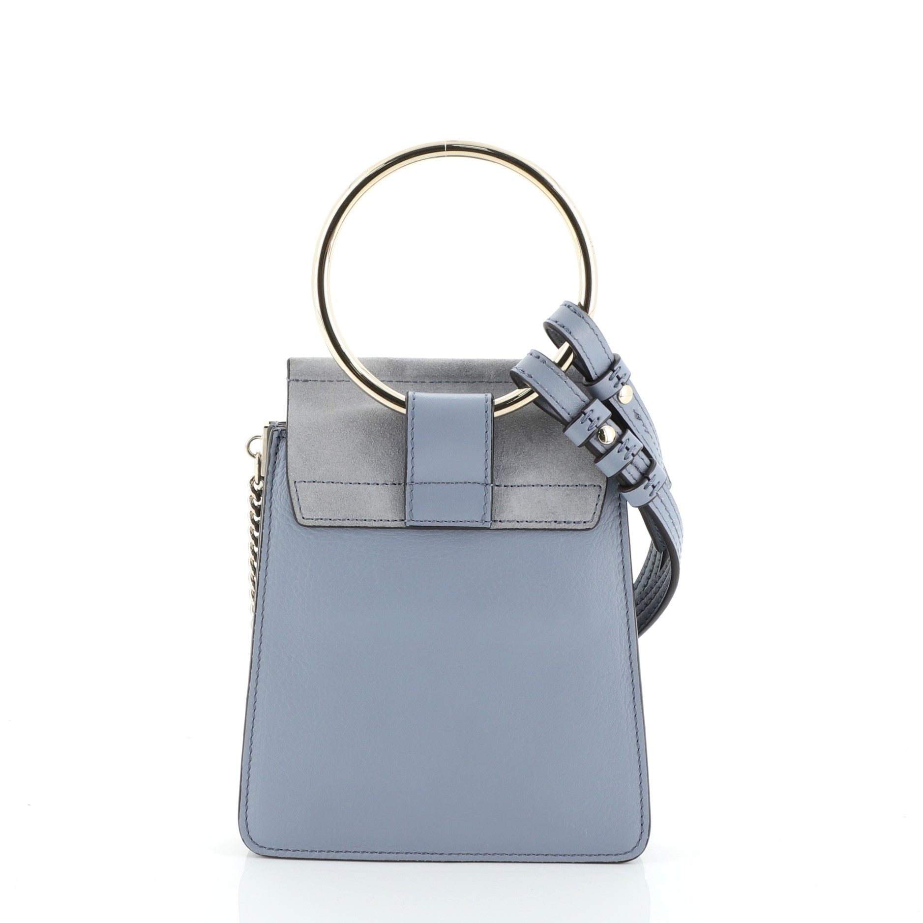 Faye Bracelet Crossbody Bag Leather and Suede Mini