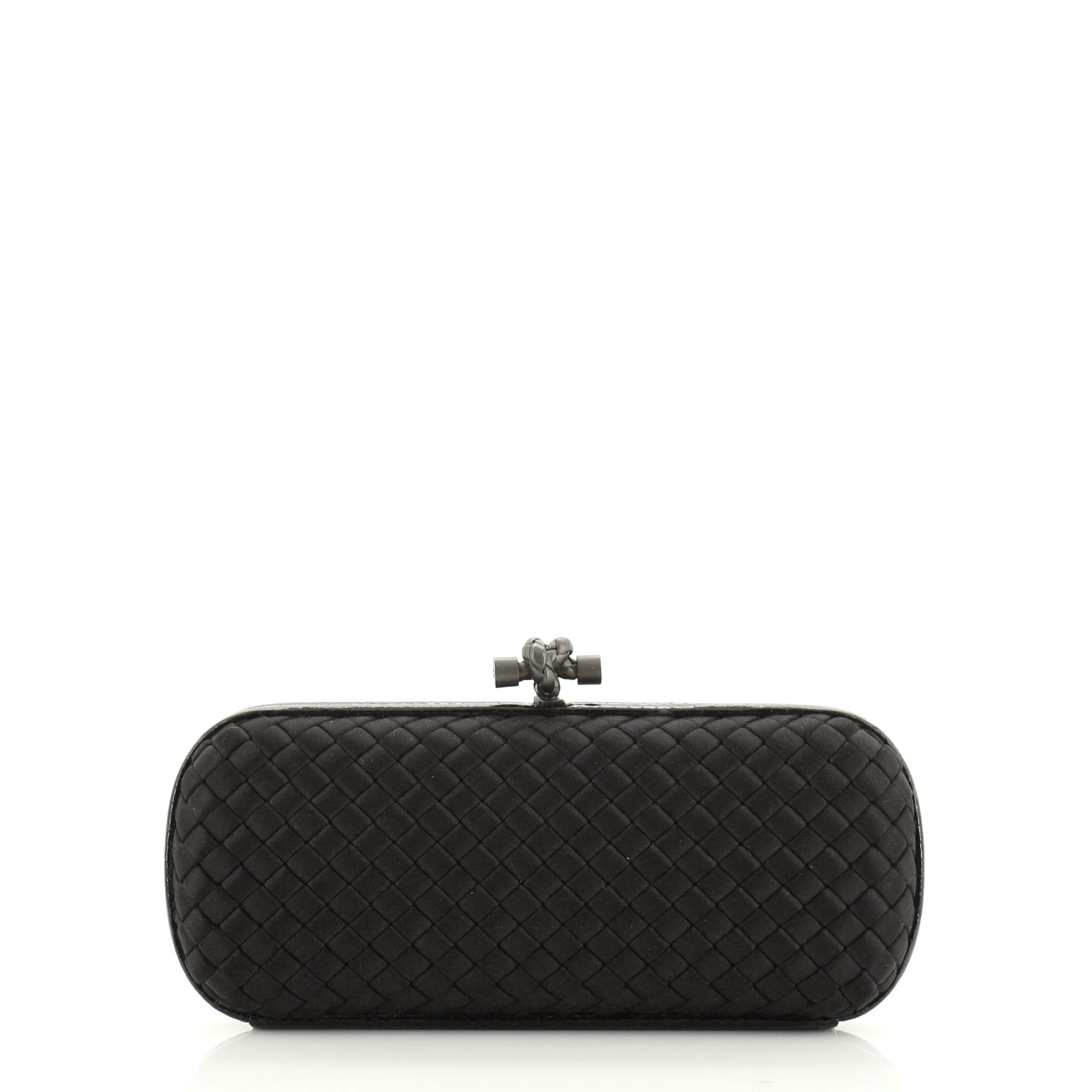 Box Knot Clutch Intrecciato Satin Long