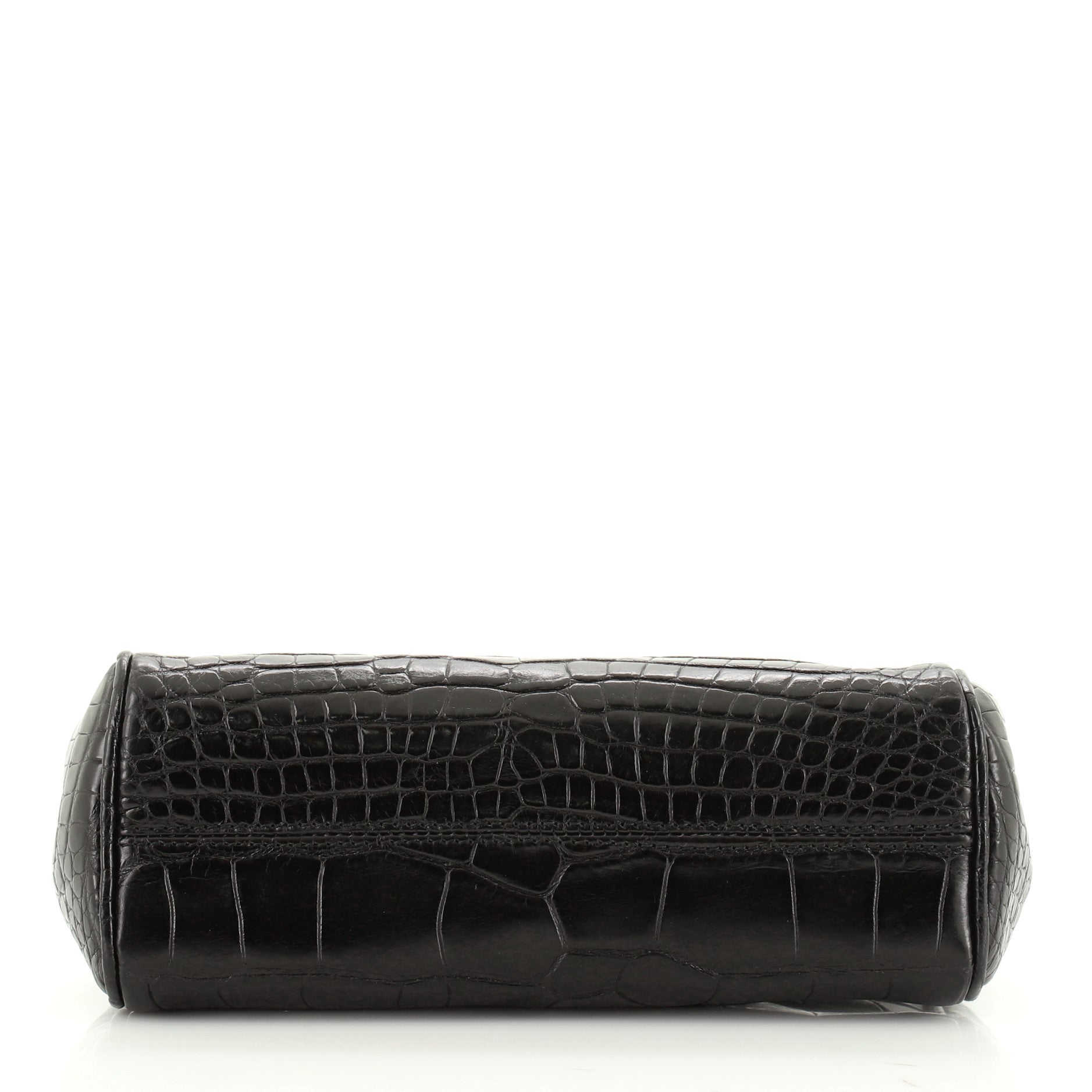 Miss Sicily Bag Crocodile Embossed Leather Mini