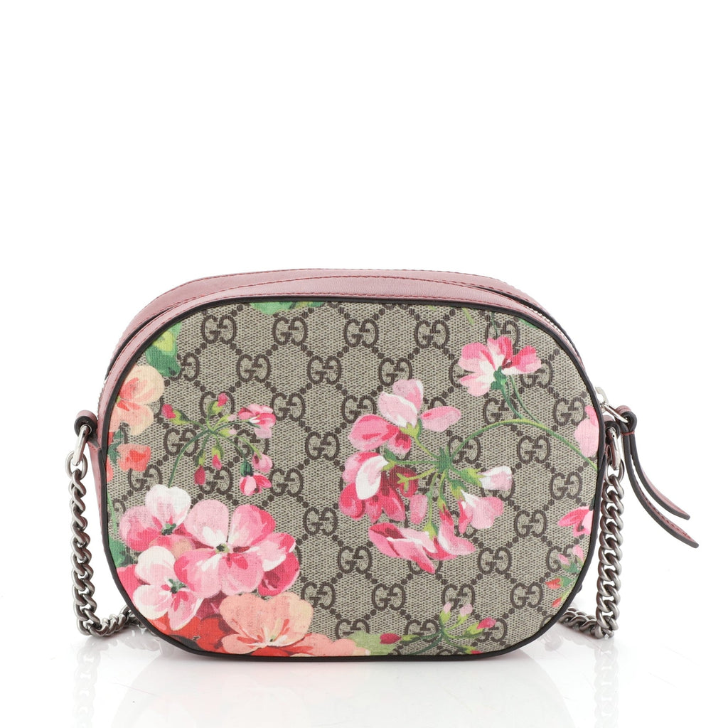Chain Crossbody Bag Blooms Print GG Coated Canvas Mini