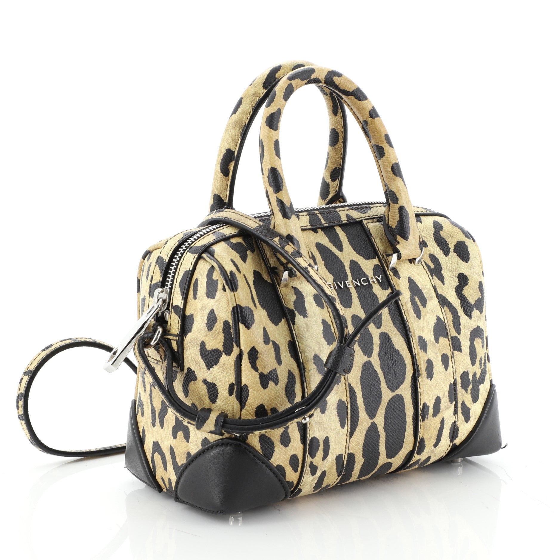 Lucrezia Duffle Bag Printed Leather Mini