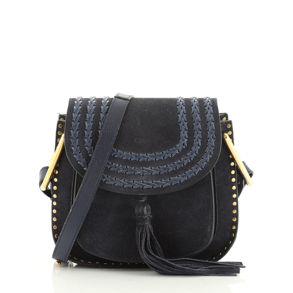 Hudson Handbag Whipstitch Suede Mini