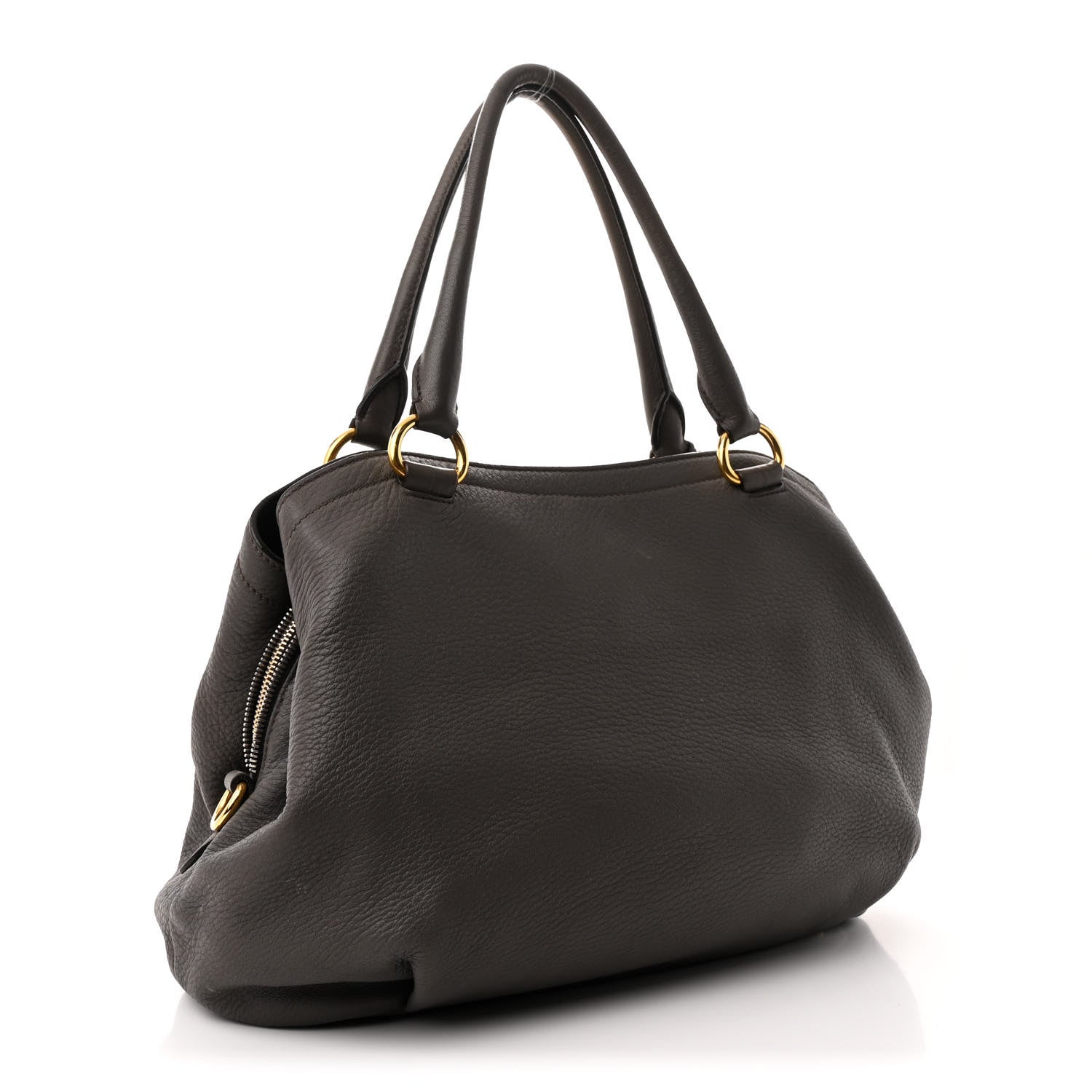 Cervo Deerskin Tote Grigio