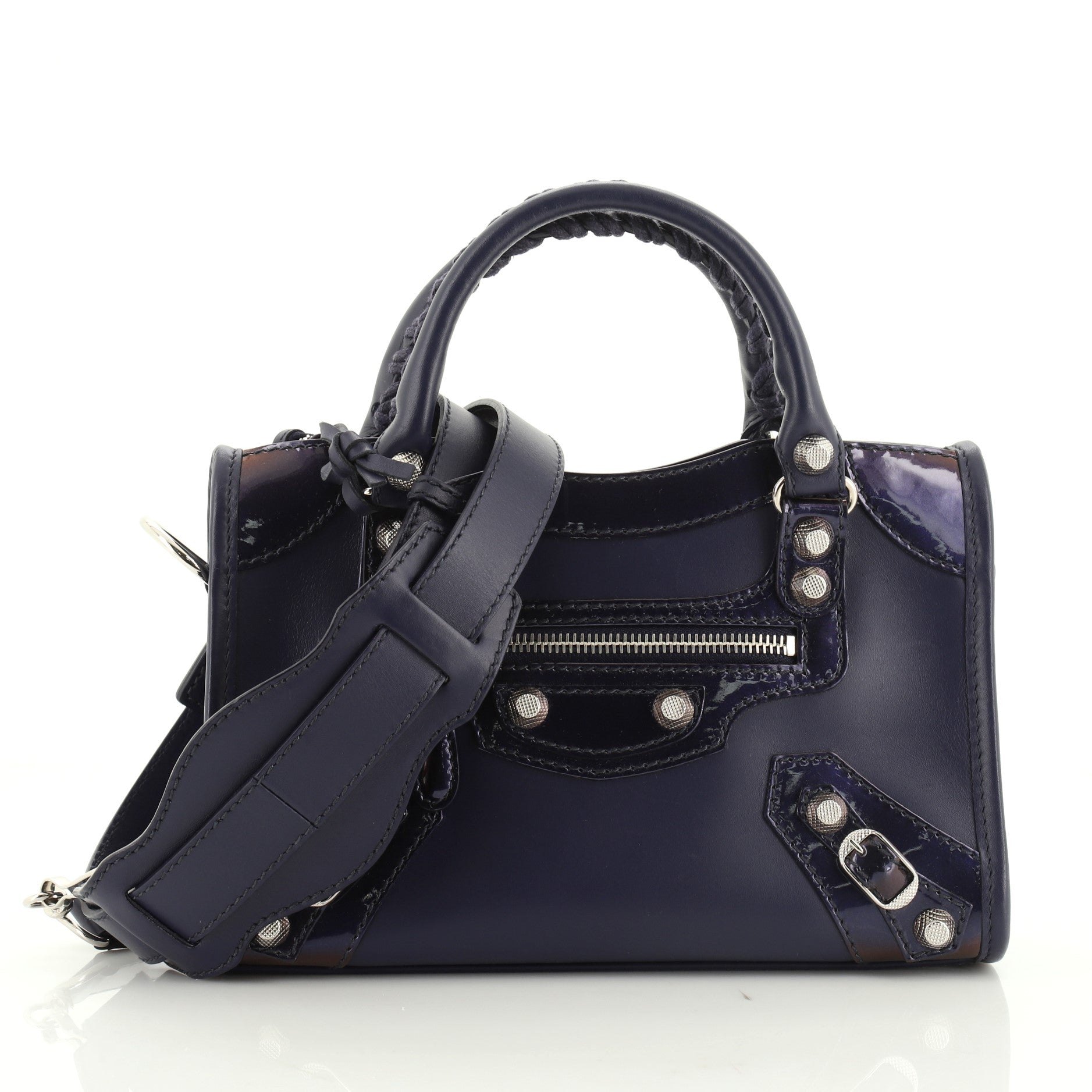 Holiday City Giant Studs Bag Matte Calfskin Mini