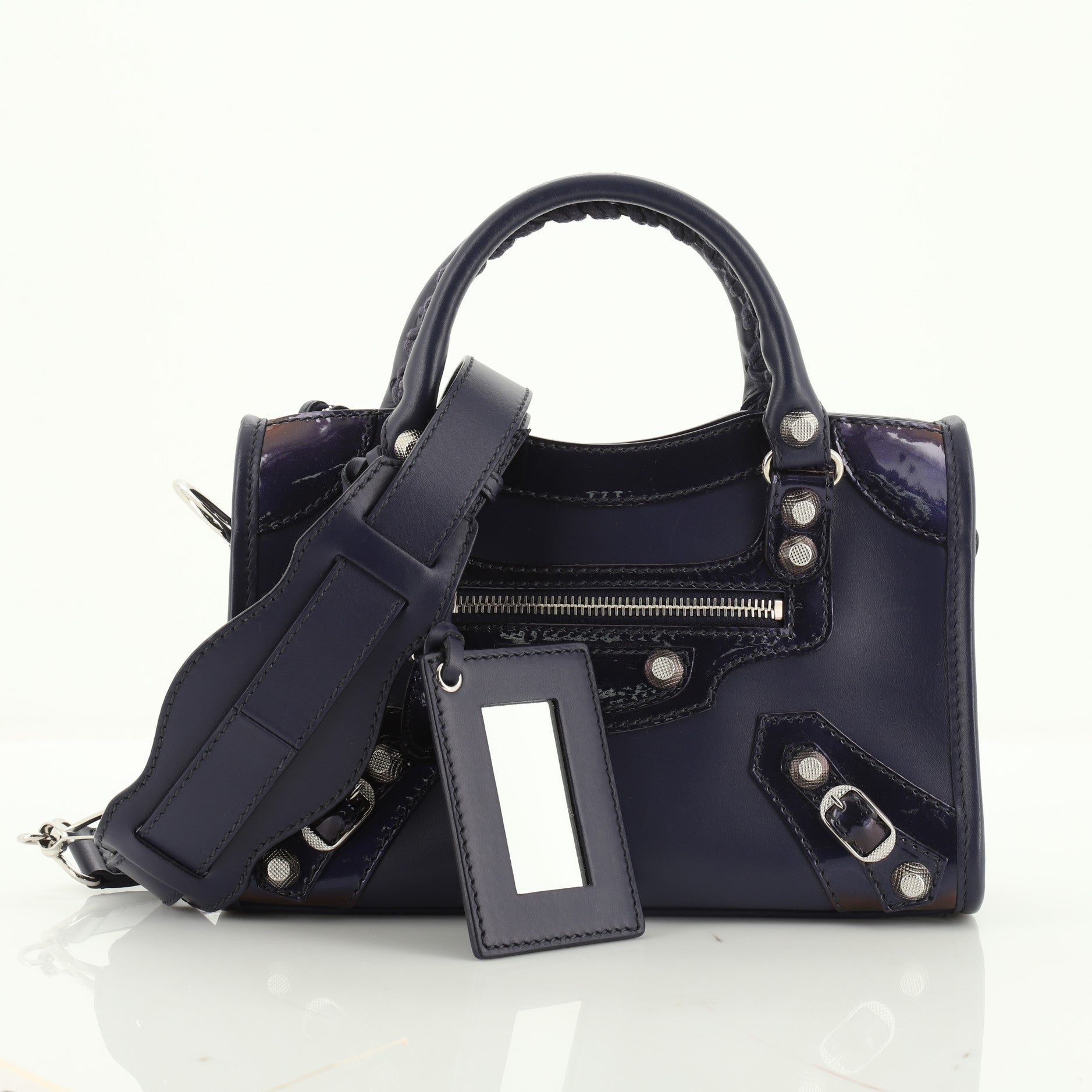 Holiday City Giant Studs Bag Matte Calfskin Mini