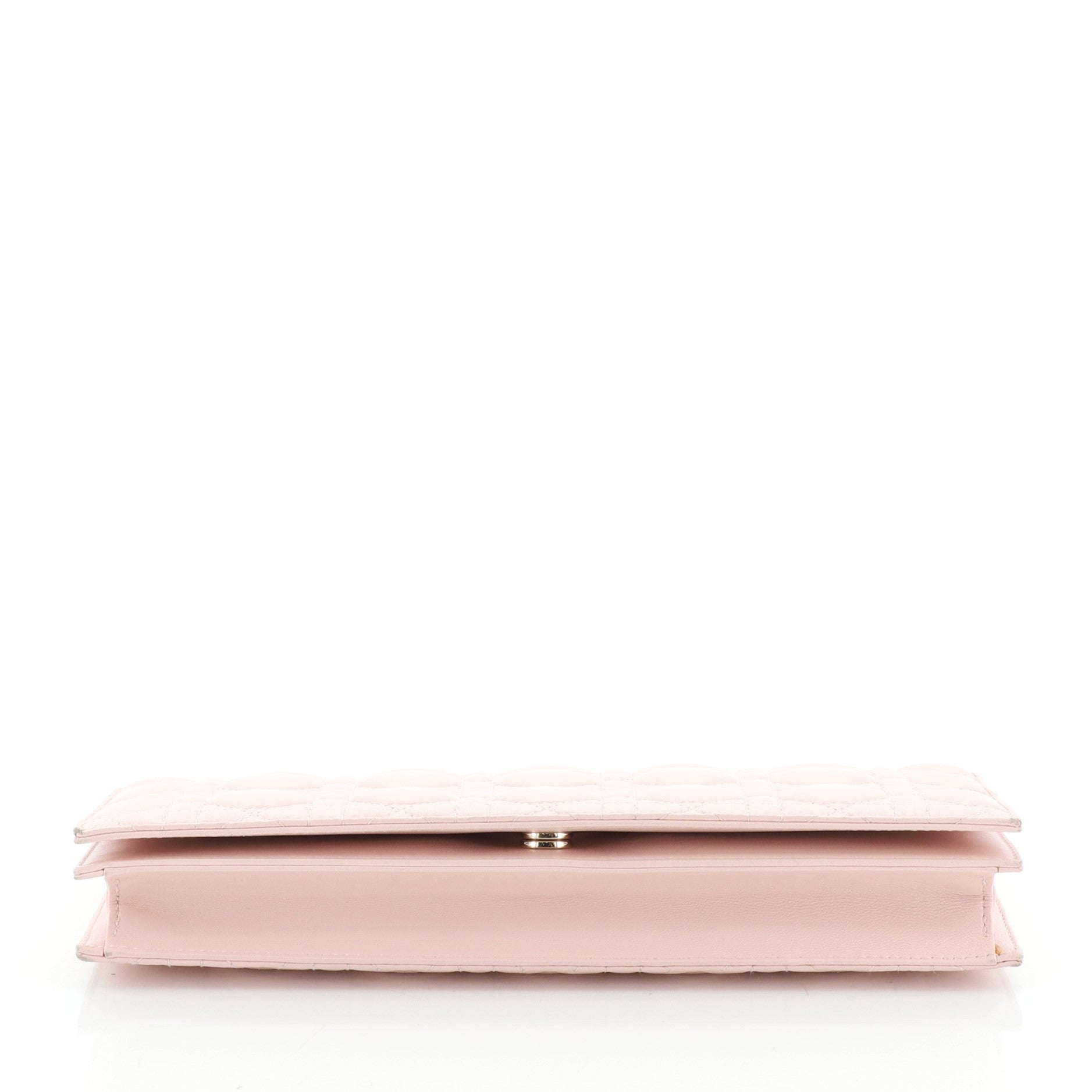Lady Dior Chain Convertible Clutch Cannage Quilt Leather Long