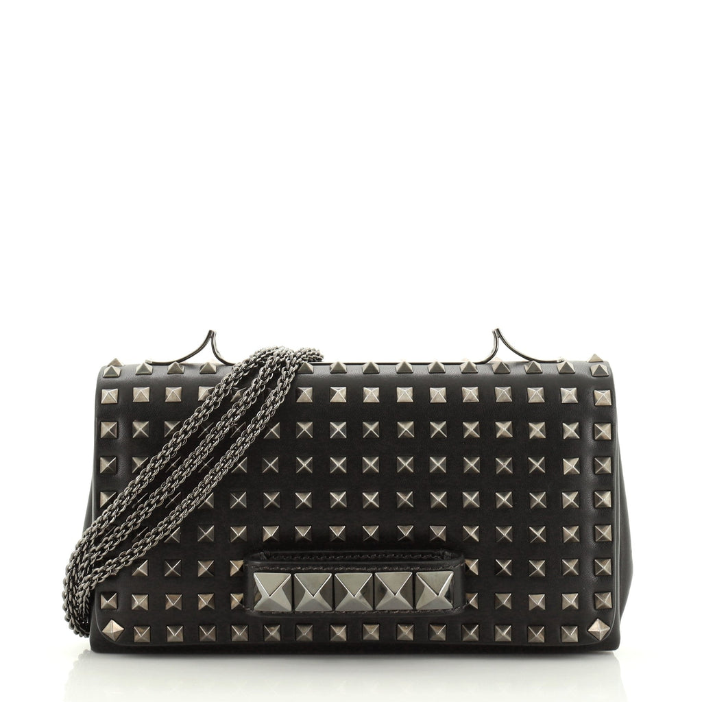 Va Va Voom Clutch Full Studded Leather Medium