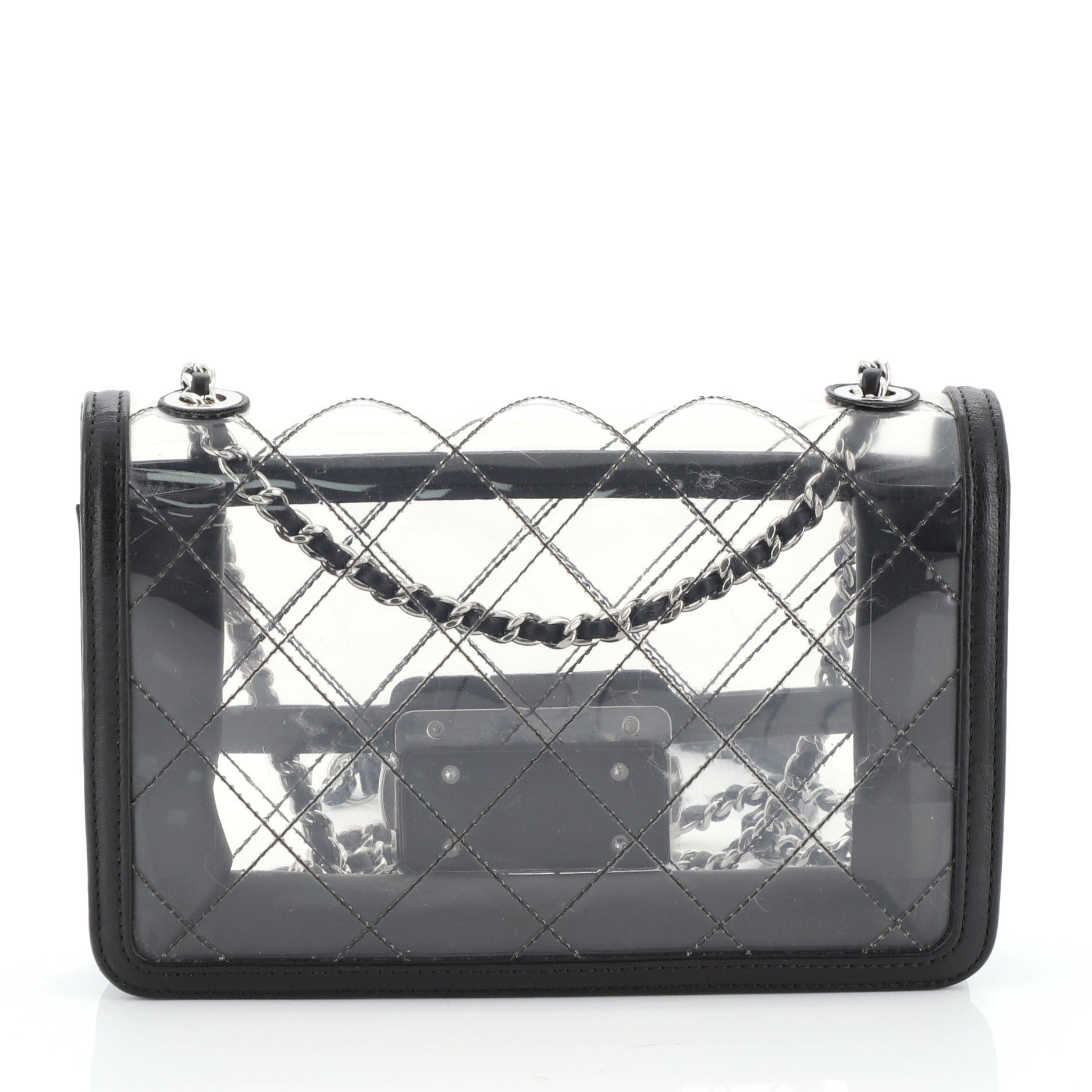 Beauty Lock Flap Bag Quilted PVC With Lambskin Mini