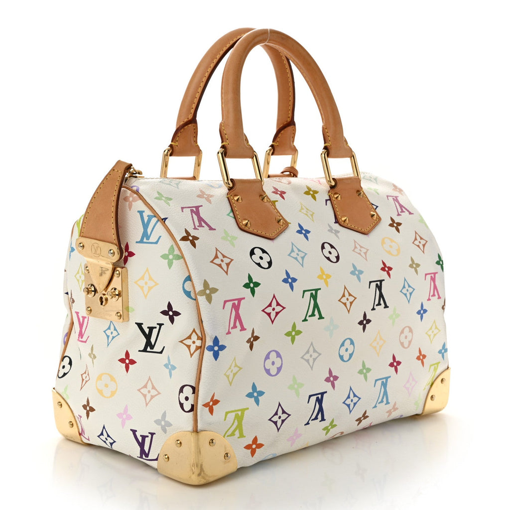 Monogram Multicolor Speedy 30 White