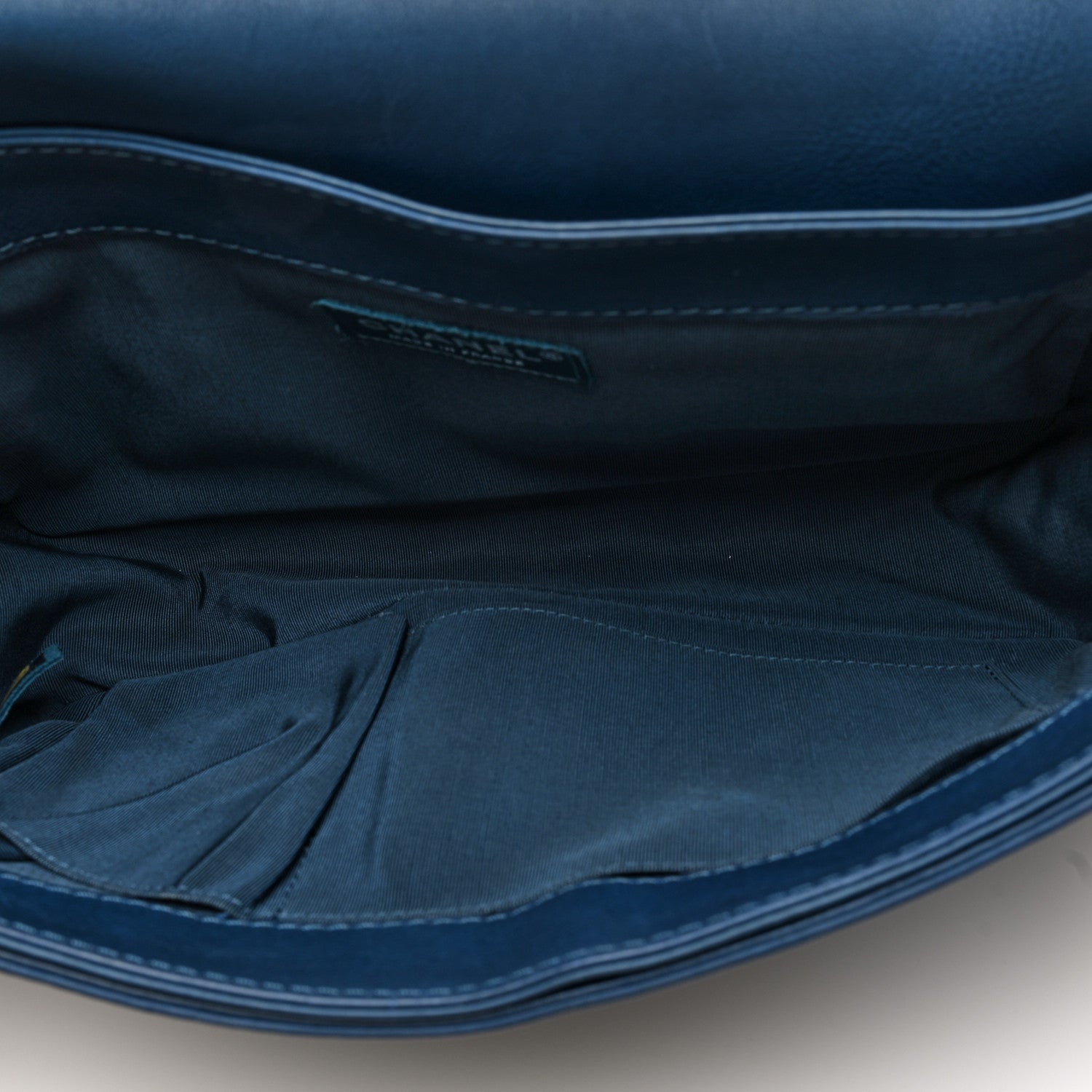 Calfskin Medium Boy Reverso Flap Blue