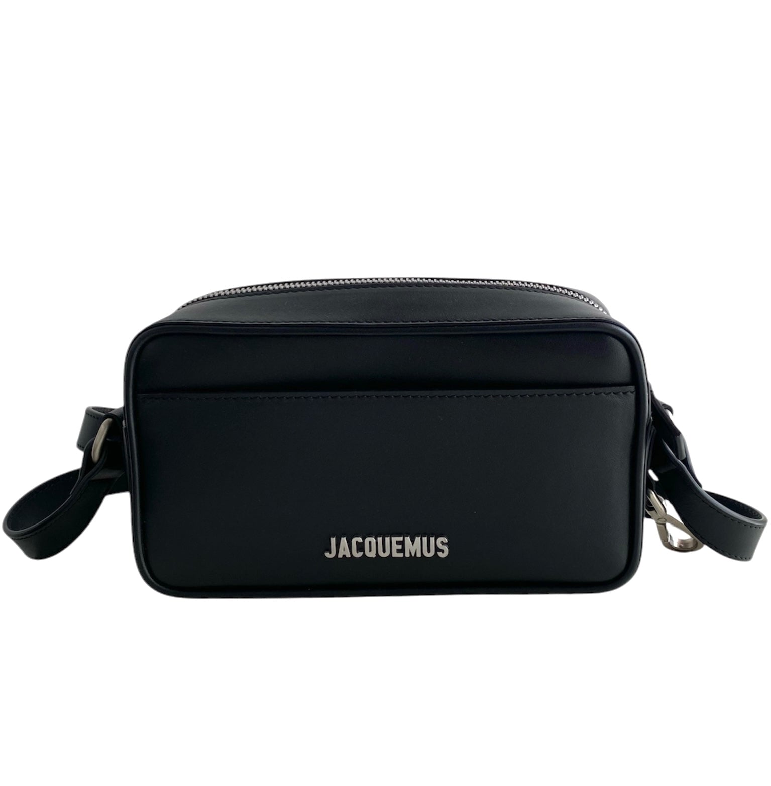 Jacquemus La Baneto Black Leather Crossbody Bag