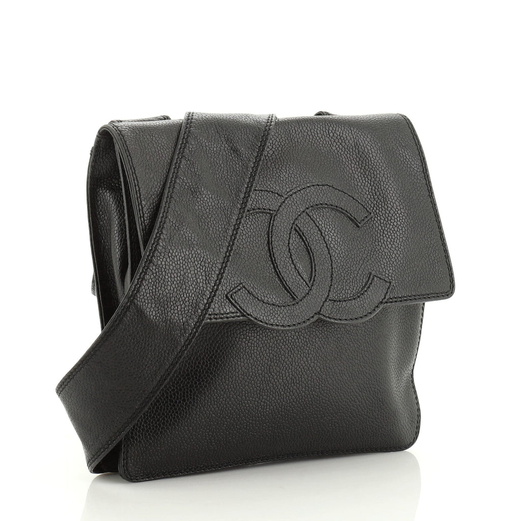 Vintage Timeless CC Flat Crossbody Caviar Mini