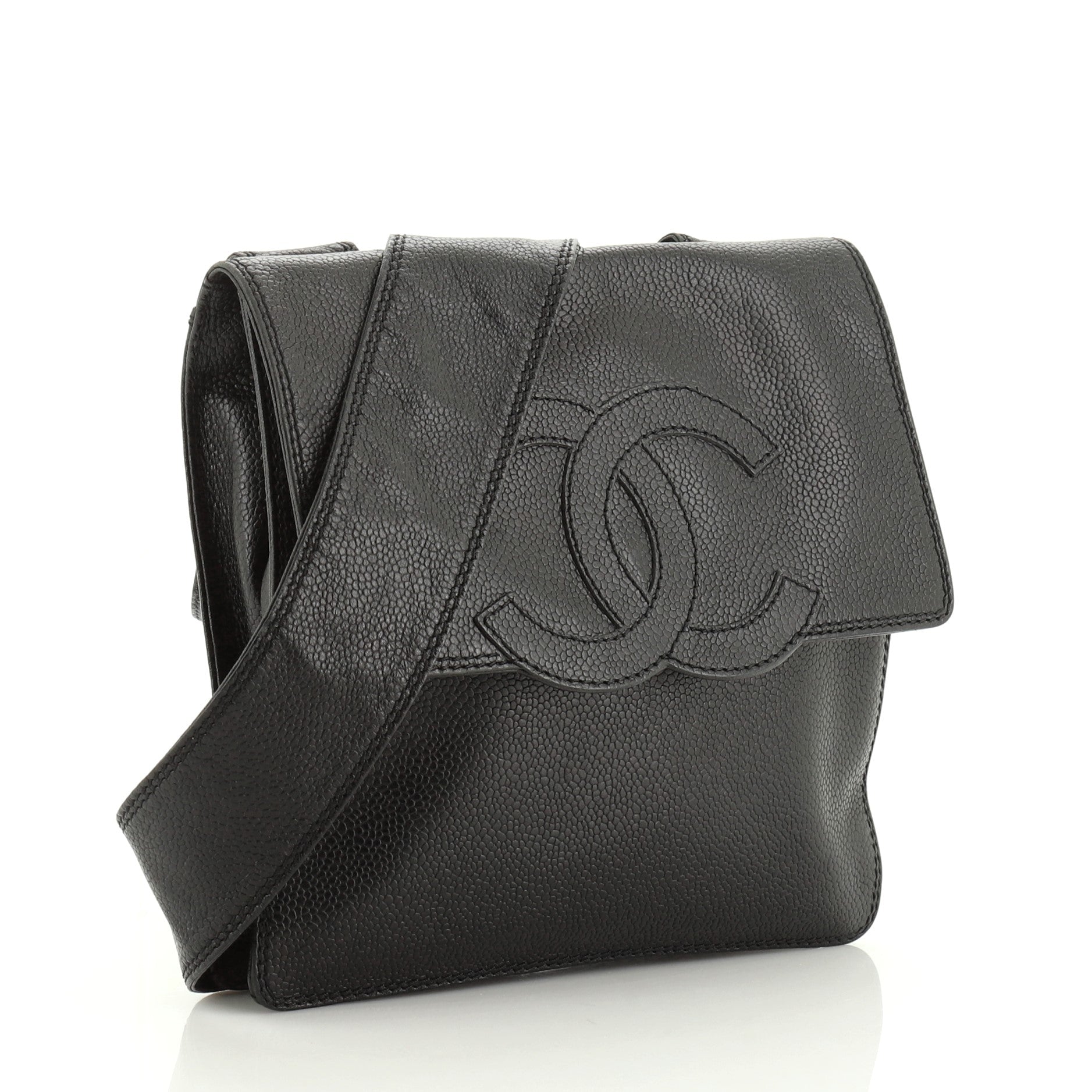 Vintage Timeless CC Flat Crossbody Caviar Mini