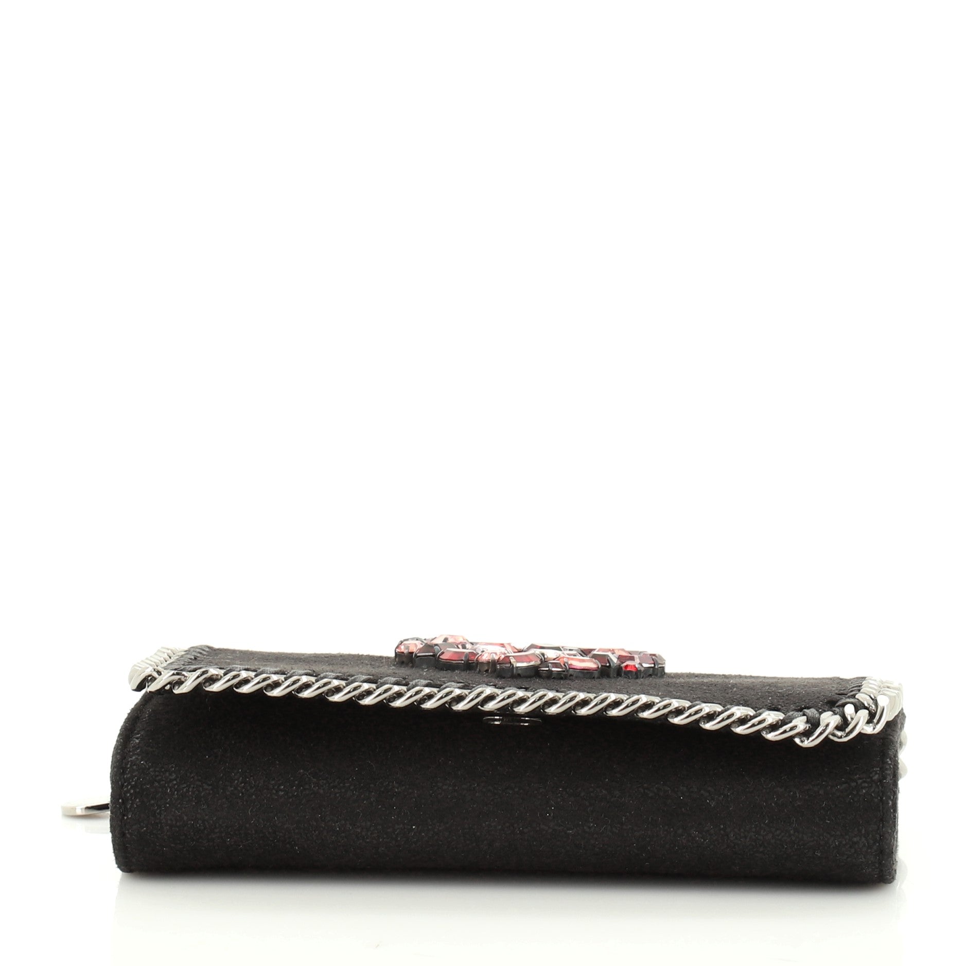Falabella Flap Crossbody Bag Crystal Embellished Shaggy Deer Mini