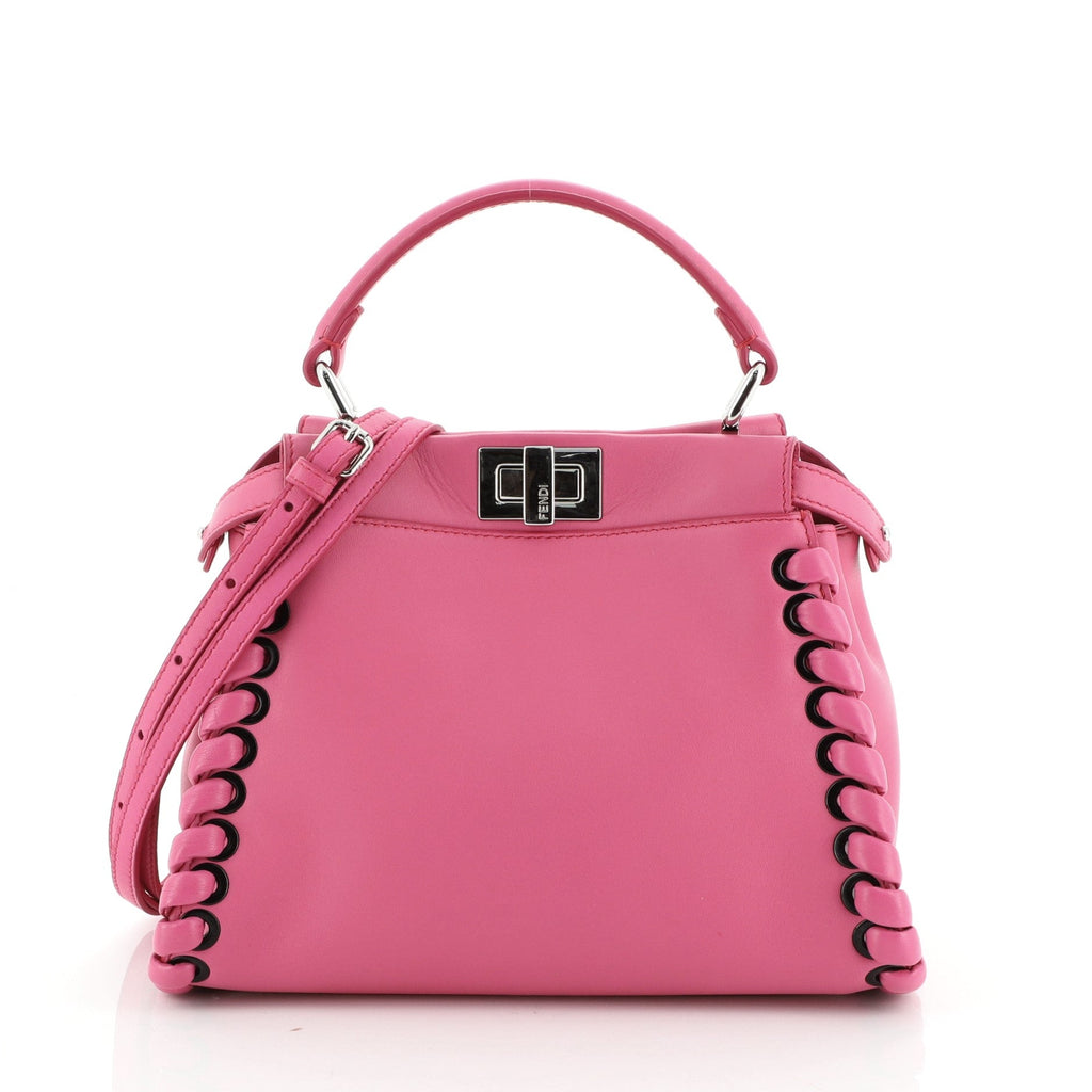 Peekaboo Bag Whipstitch Leather Mini