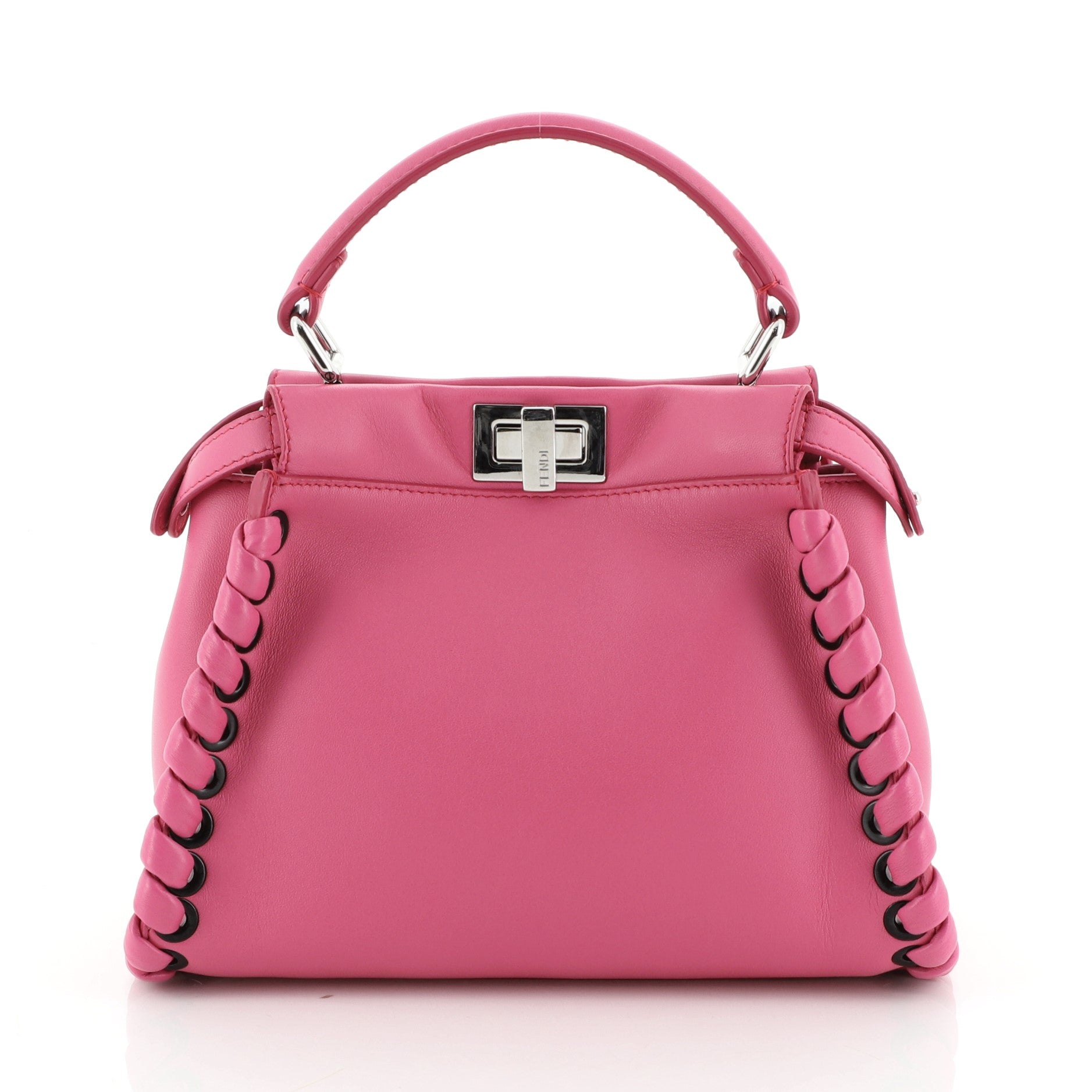 Peekaboo Bag Whipstitch Leather Mini