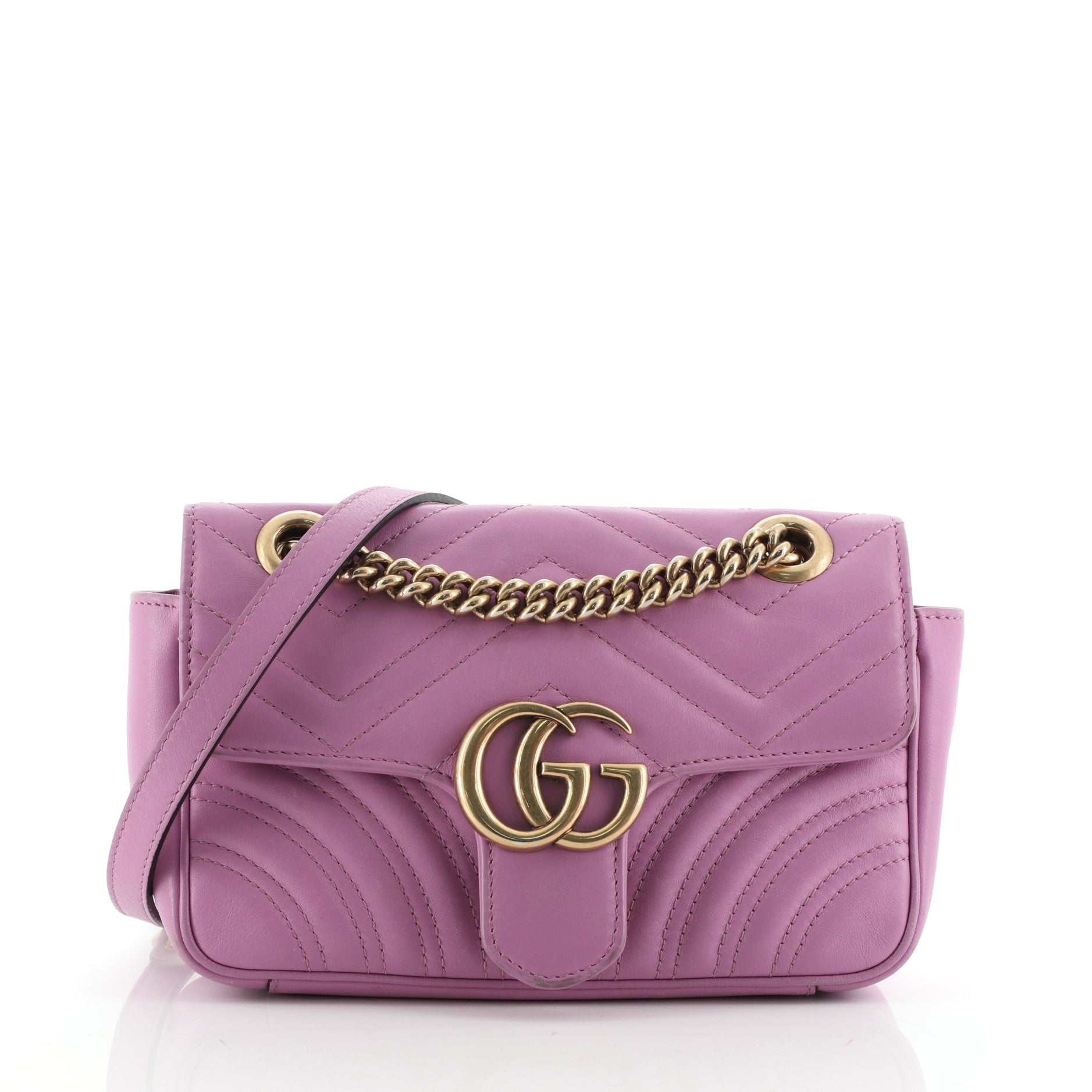 GG Marmont Flap Bag Matelasse Leather Mini