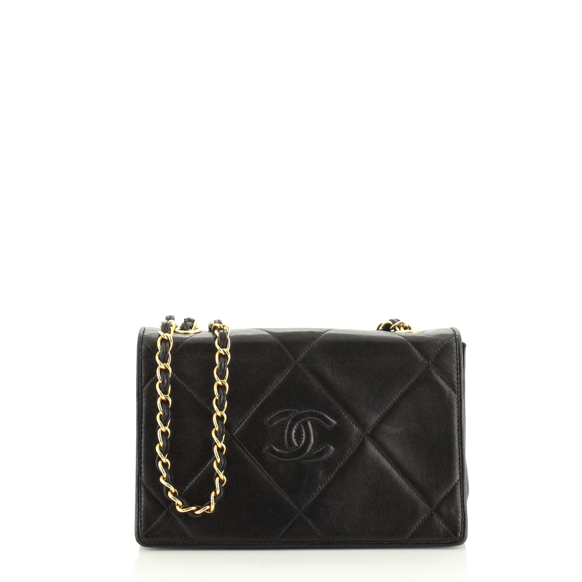 Vintage Diamond CC Flap Bag Quilted Lambskin Mini