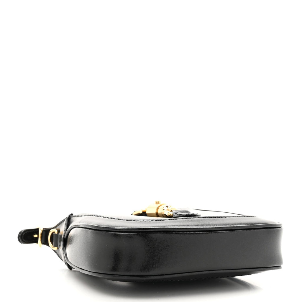 Boarded Dyana Lux Calfskin Super Mini Jackie 1961 Hobo Black