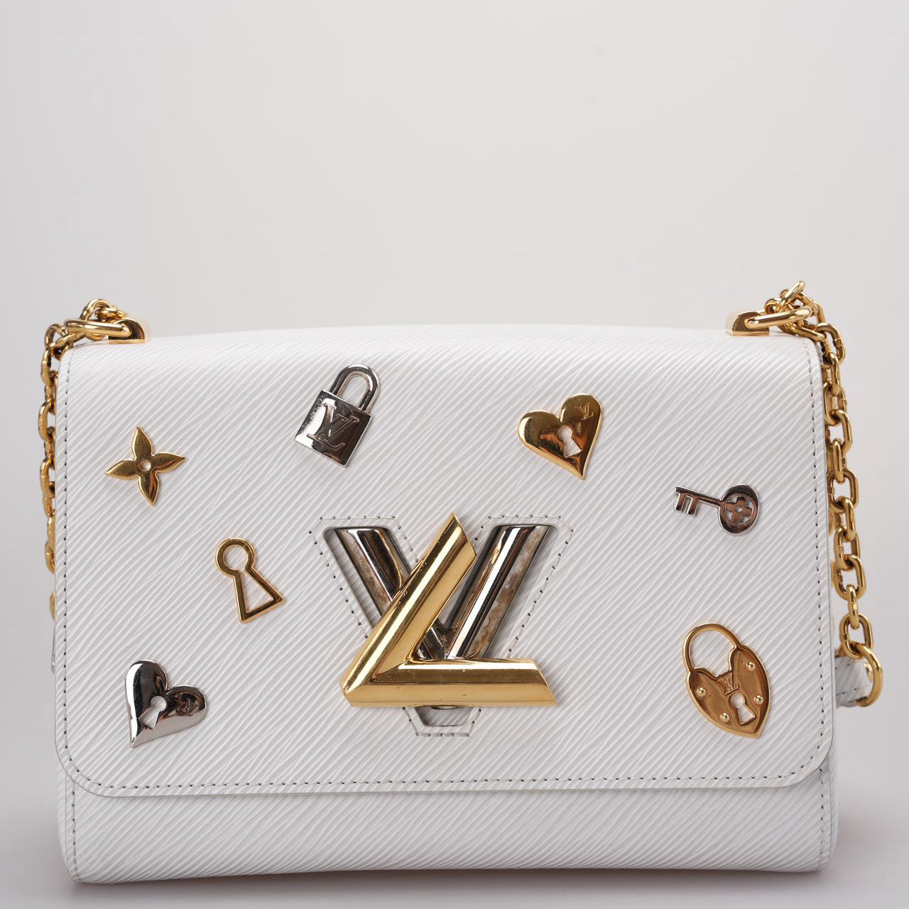 Louis Vuitton White Epi Leather Twist MM from the 2018 Collection