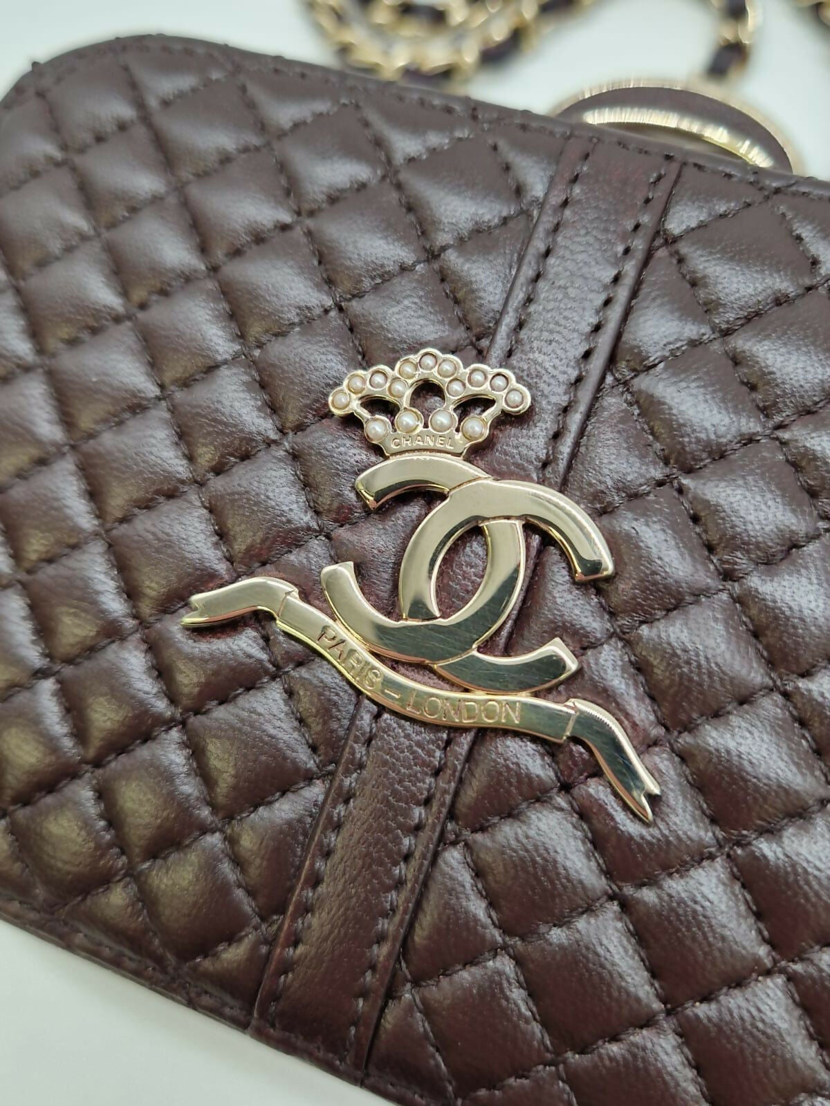 Chanel Vintage 2008 Micro Paris-London Clutch bag