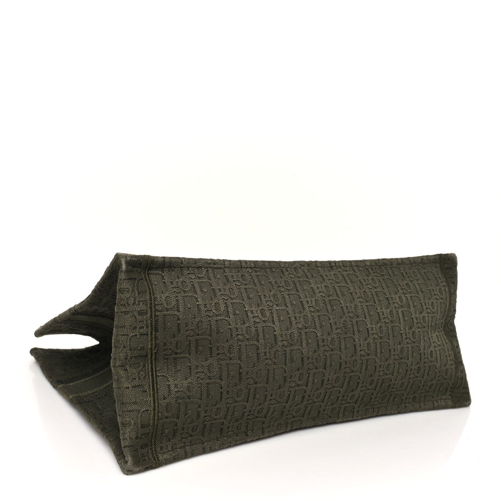 Oblique Denim Large Book Tote Green