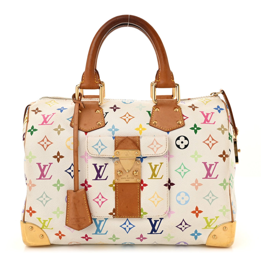 Monogram Multicolor Speedy 30 White