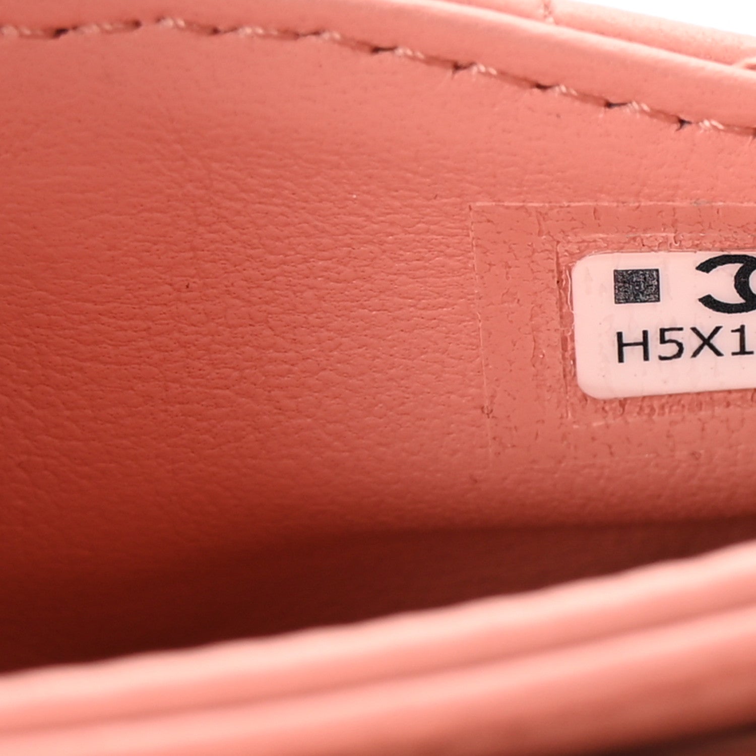 Lambskin Quilted Mini Double Flap With Hook Coral