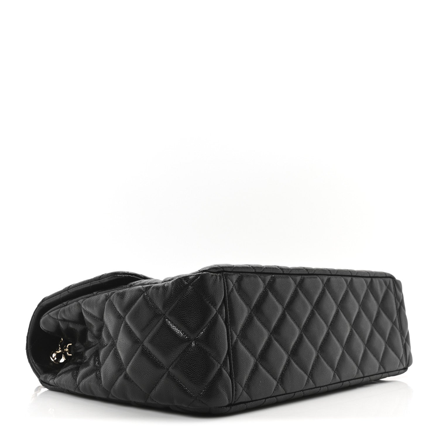 Caviar Quilted XXL Travel Flap Bag Black