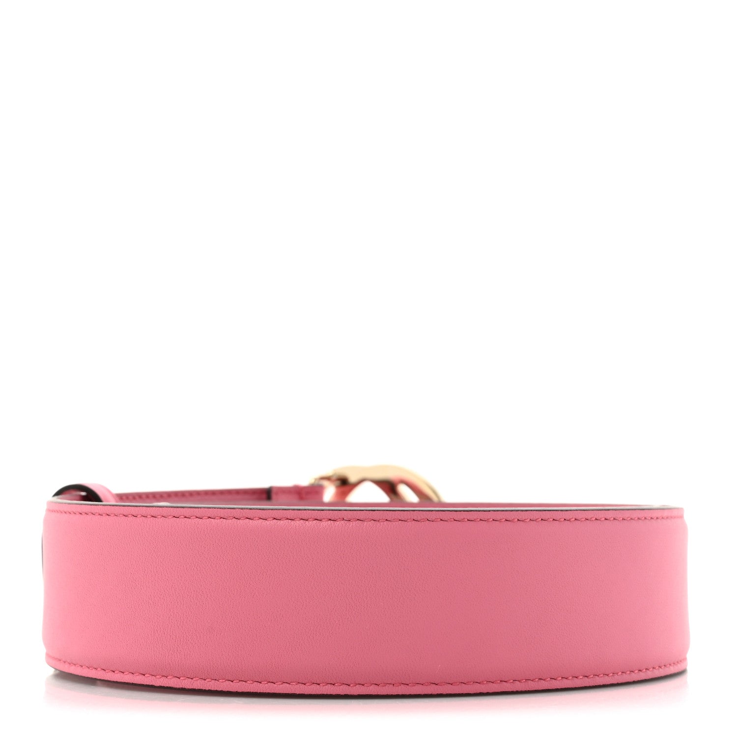 Moon Calfskin Interlocking G 37mm Belt 90 36 Glossy Pink