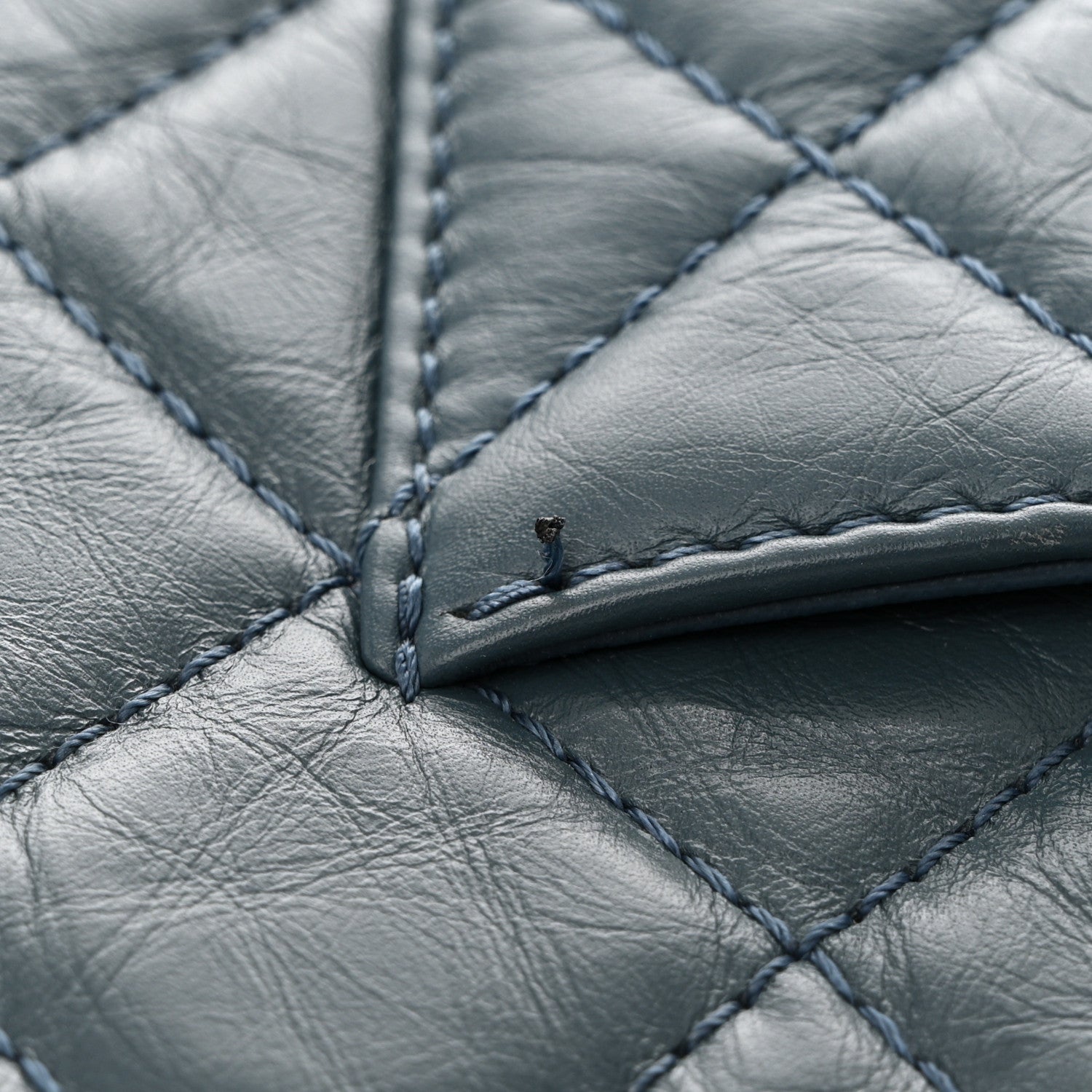 Aged Calfskin Quilted 2.55 Reissue 226 Flap Dark Blue