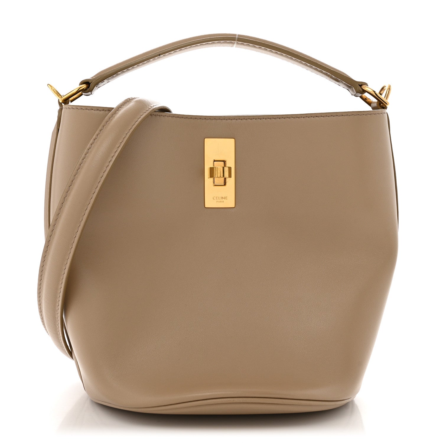 Smooth Calfskin Teen Bucket 16 Light Taupe