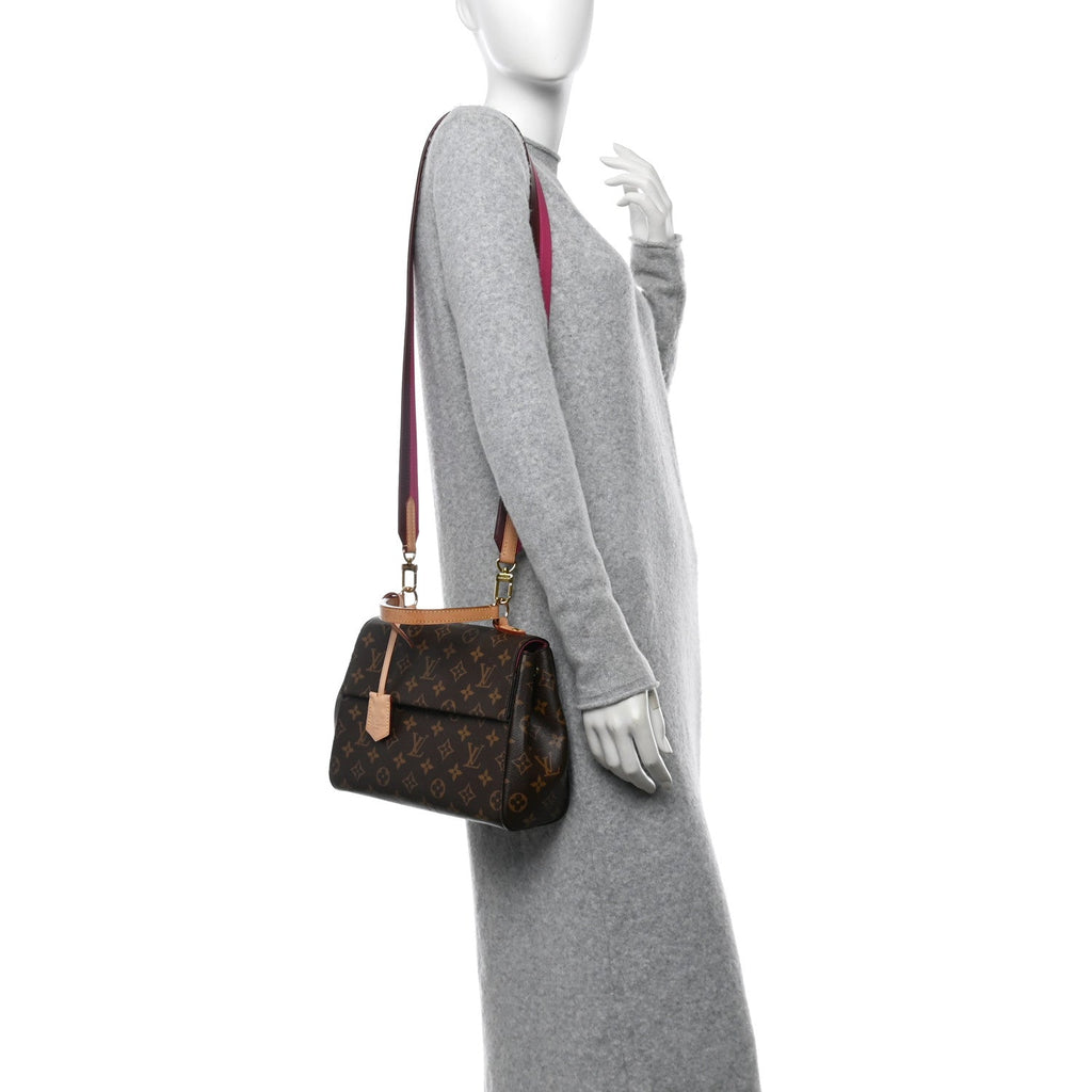 Monogram Cluny BB Bordeaux Fuchsia