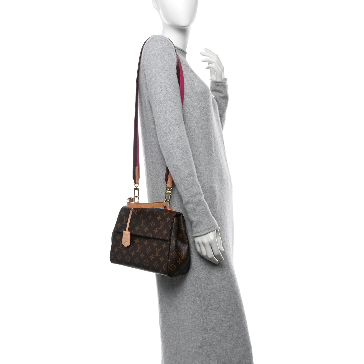 Monogram Cluny BB Bordeaux Fuchsia