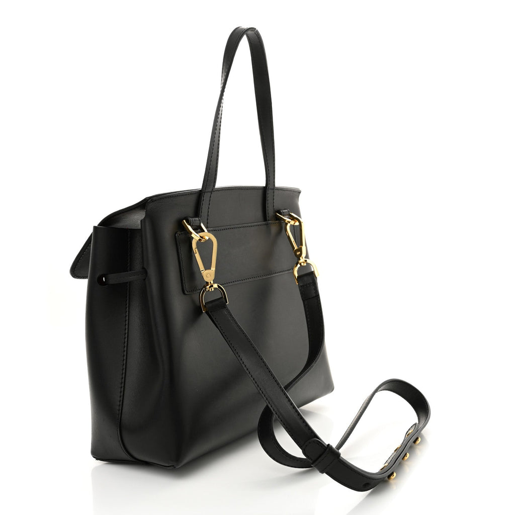Calfskin Mini Lady Bag Black Flamma