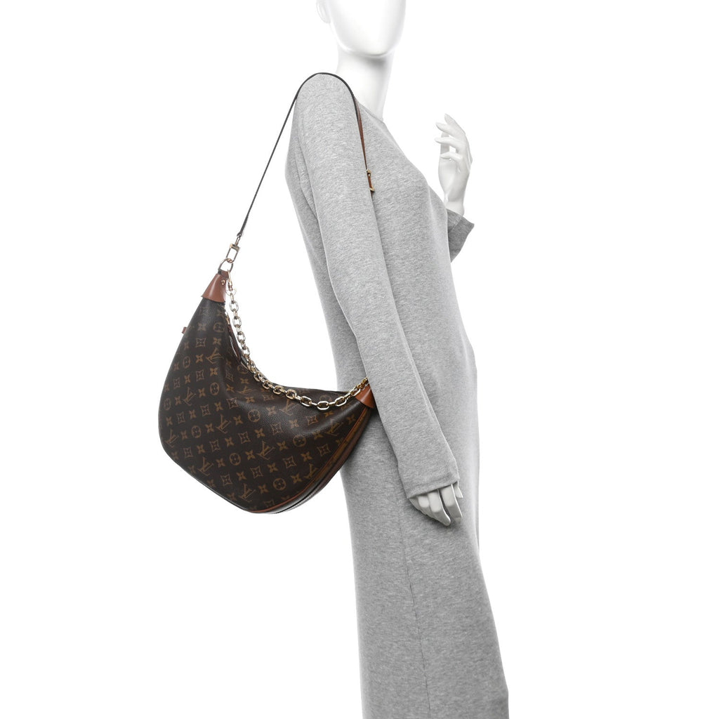 Reverse Monogram Loop Hobo