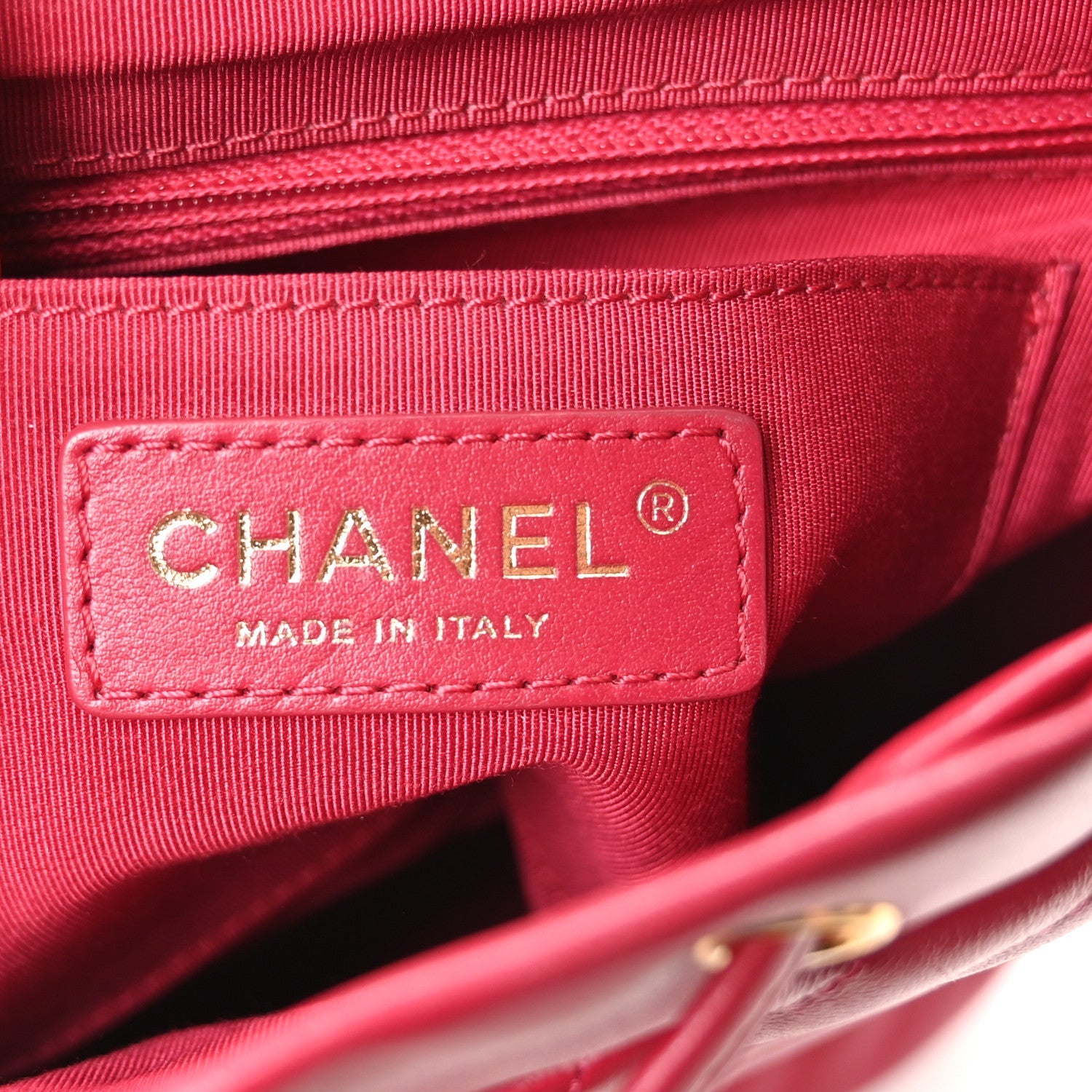 Lambskin Chevron Quilted Small Urban Spirit Backpack Dark Pink
