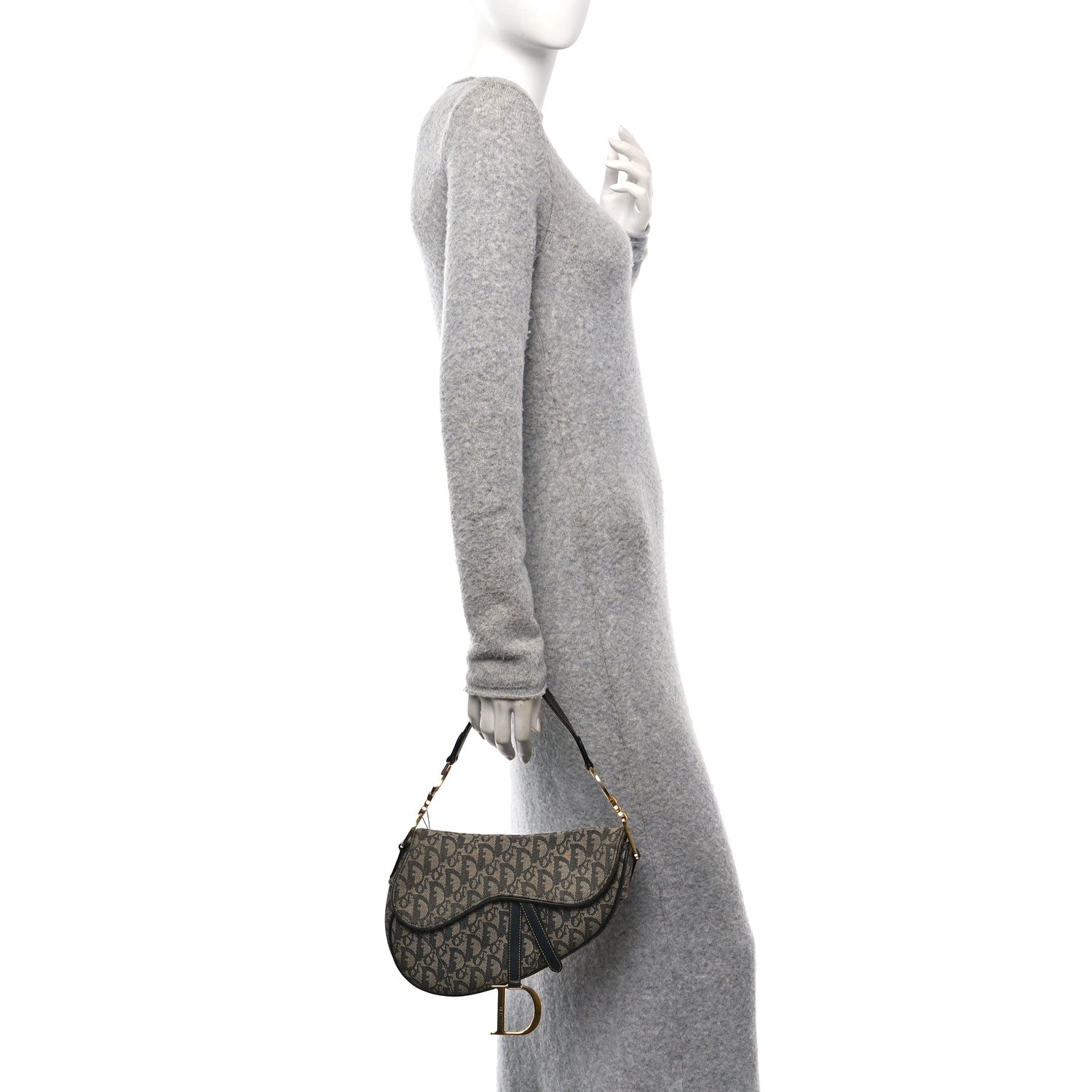Monogram Saddle Bag Blue