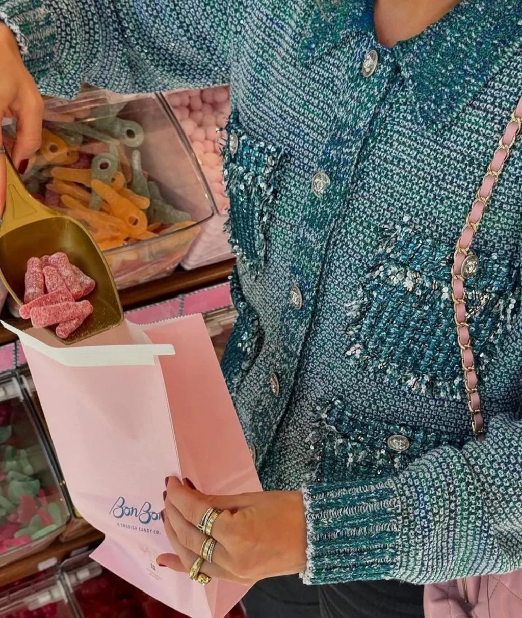 Chanel 23K blue tweed jacket