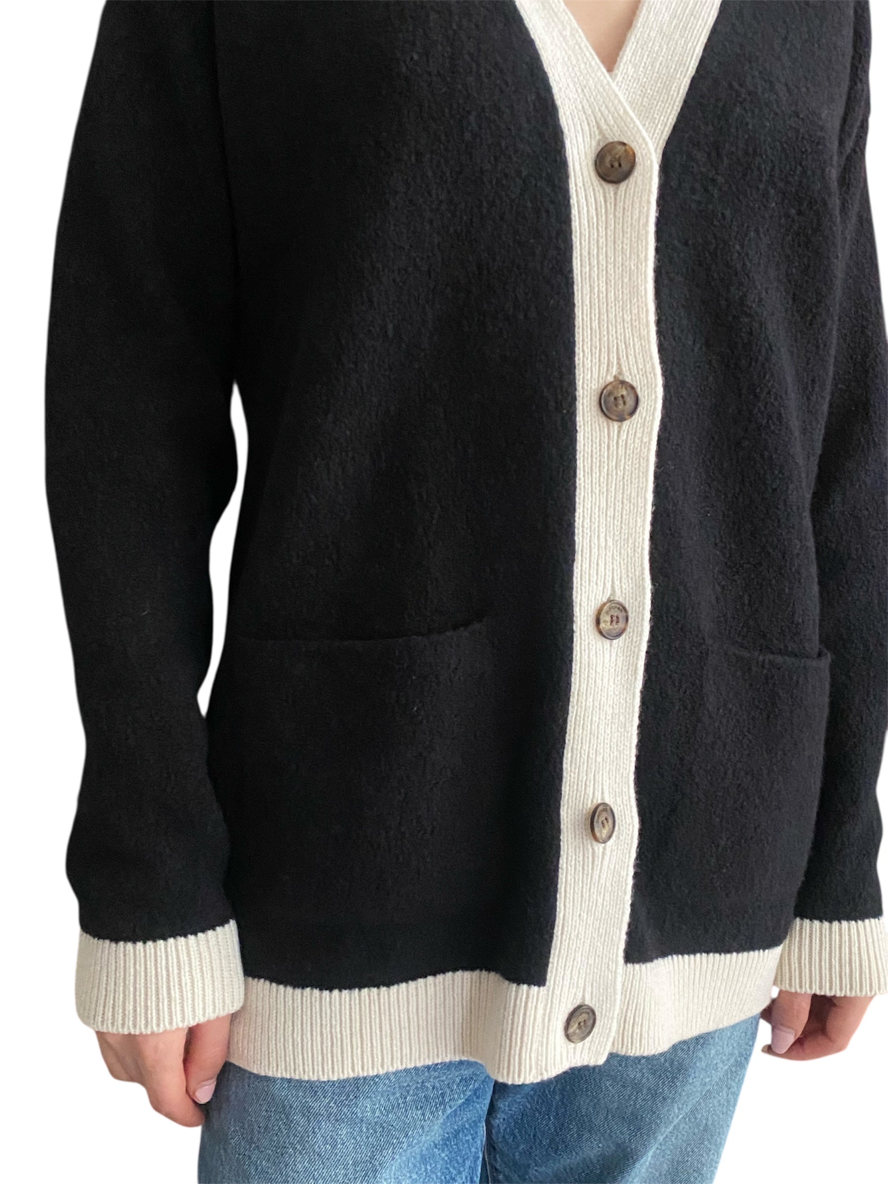 Rochas Two Tone Black & White igan - M
