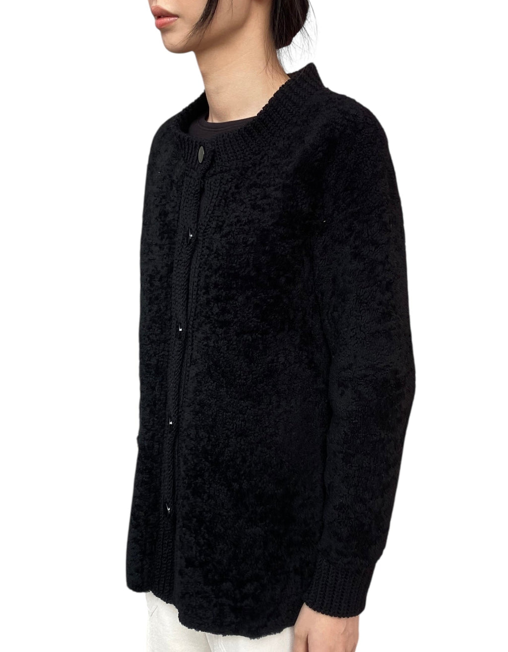 M Missoni Black Shearling igan - 40 / US 6