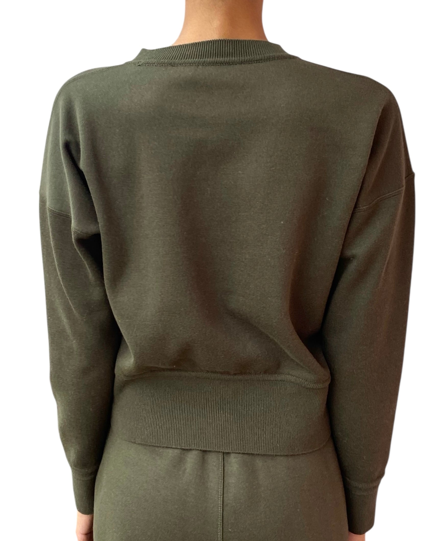 Loro Piana Olive Green Two-Piece Track Suit Set - S