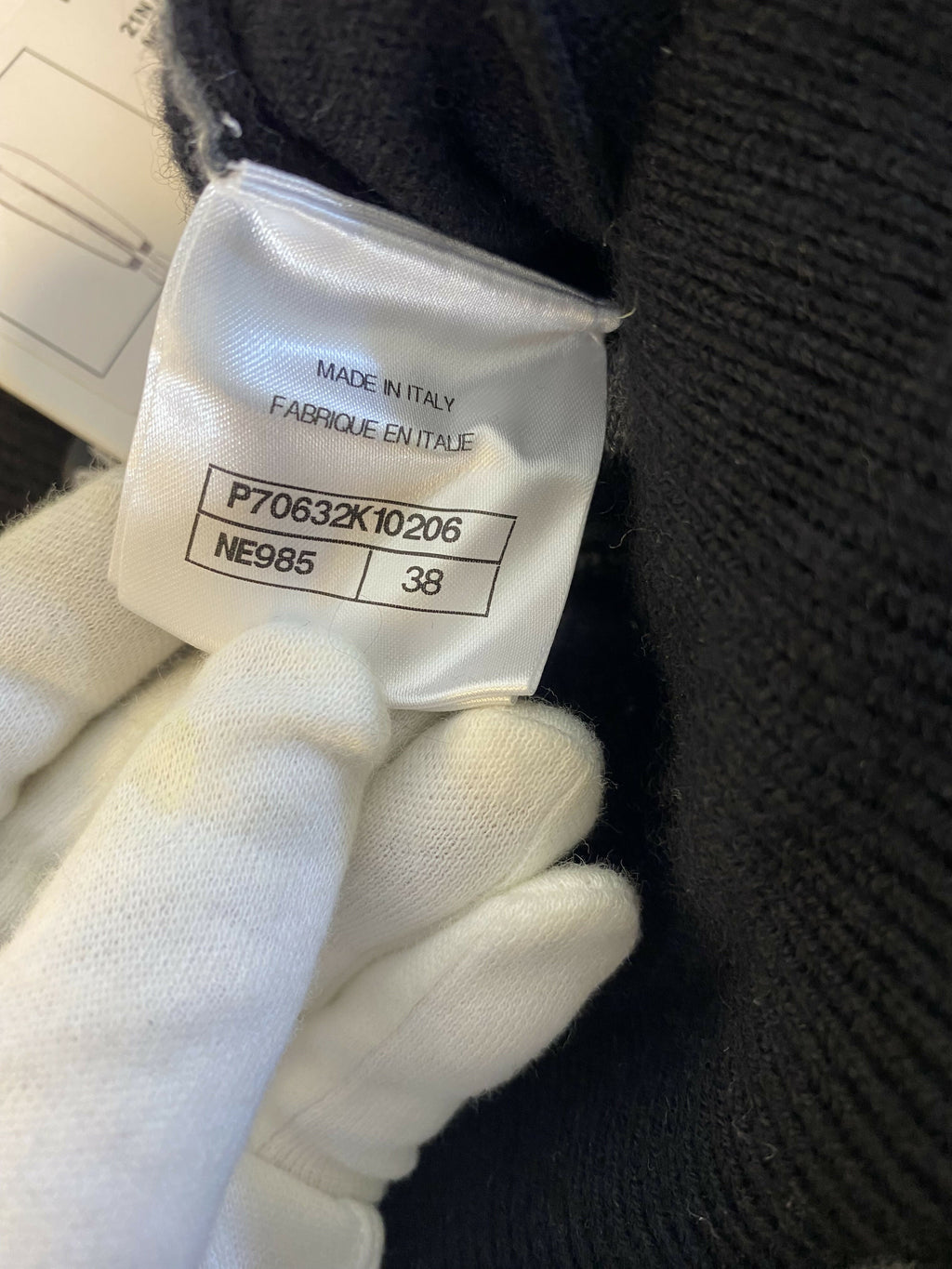 NWT Chanel Logo 21N Coco Neige Black Grey Cashmere Bottoms Lounge Pants FR 38