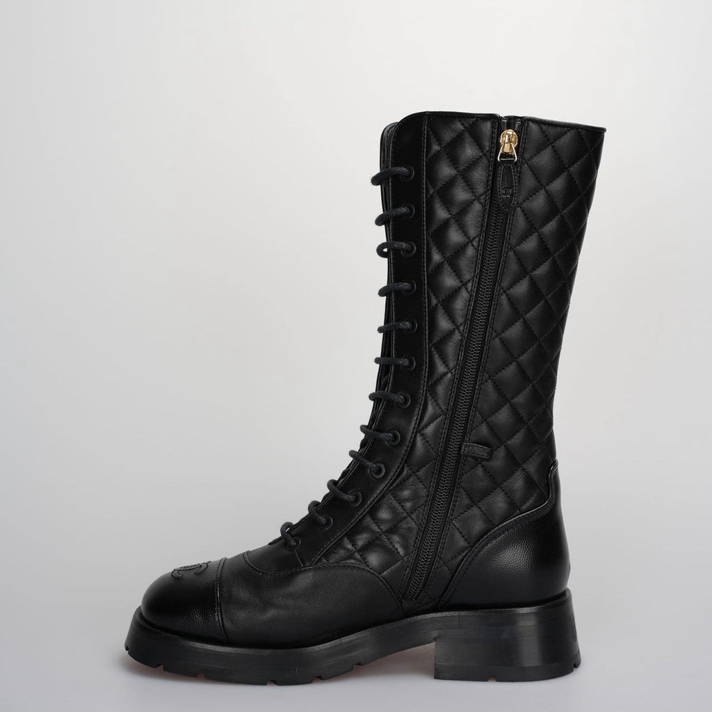 Chanel Interlocking CC Logo Moto Boots size 39 from 2022