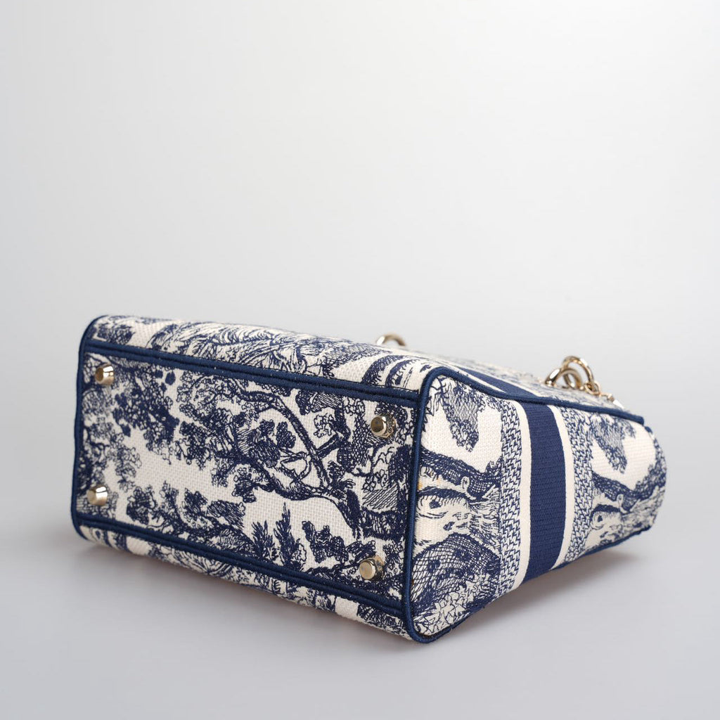 Christian Dior Lady Dior D-Lite Bag Medium in Canvas