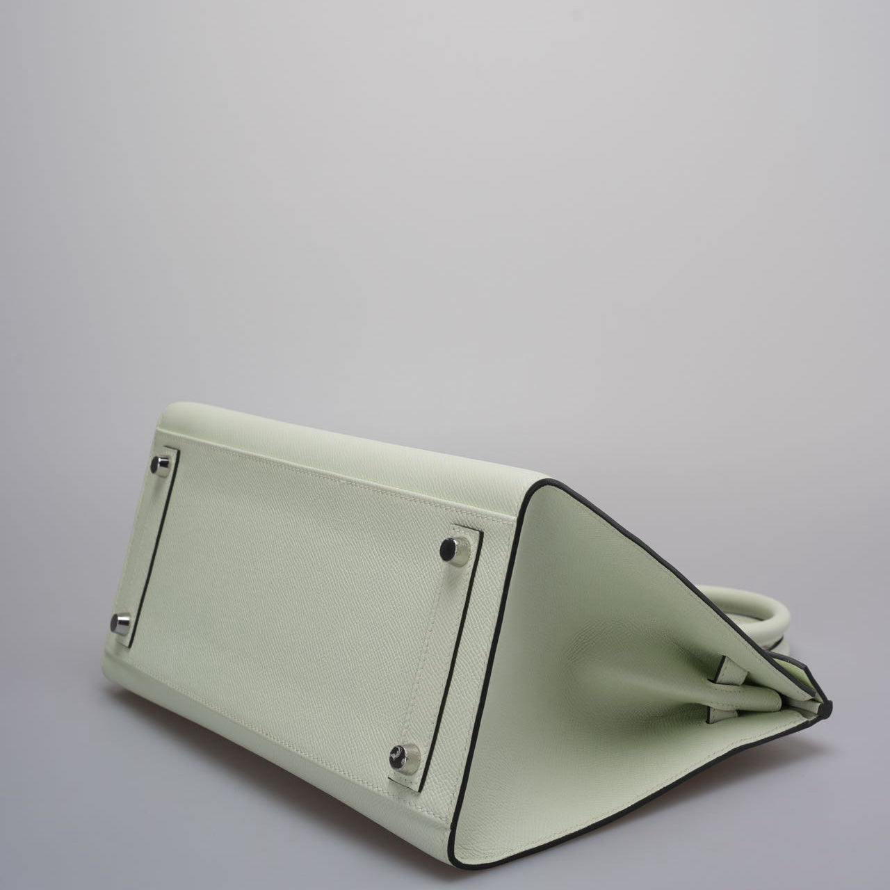 Hermes Birkin Sellier 30 Bag In Vert Fizz Epsom Leather With Palladium Hardware from 2023