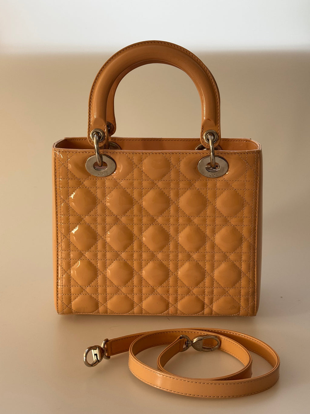 Christian Dior Lady Dior Bag Medium Light Beige