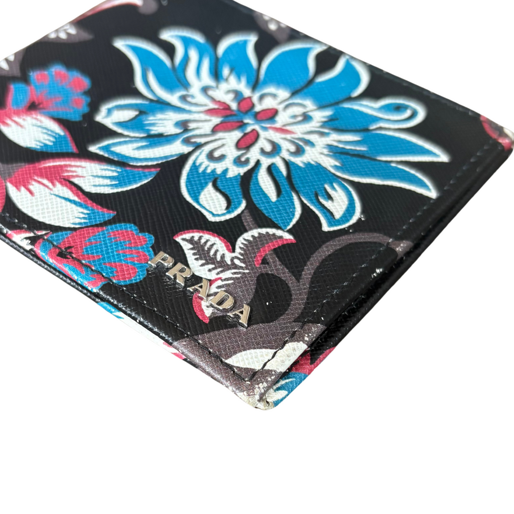 Prada Floral Bi-Fold Wallet