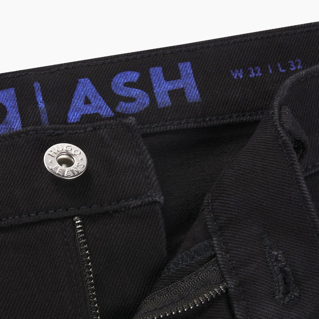 Slim-Fit Jeans In Black Stretch Denim