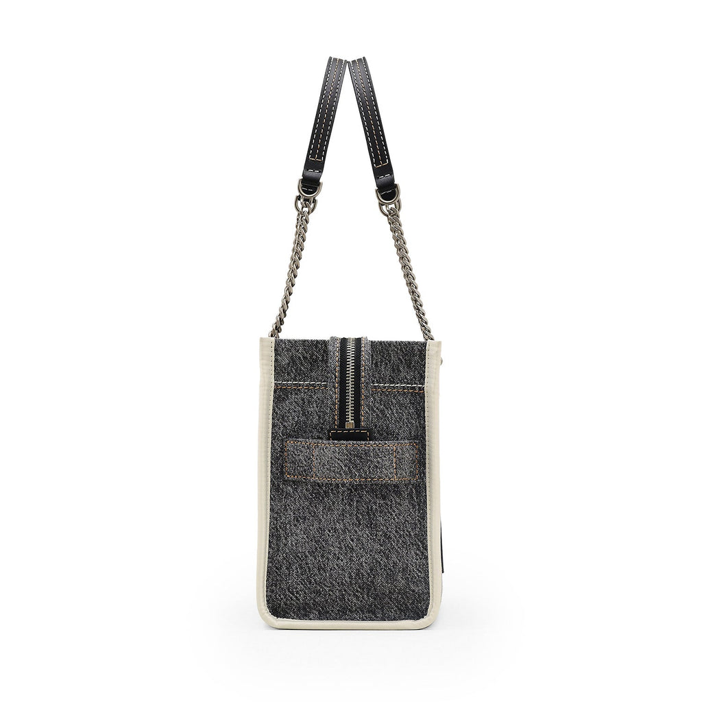 The Denim Chain Small Tote Bag